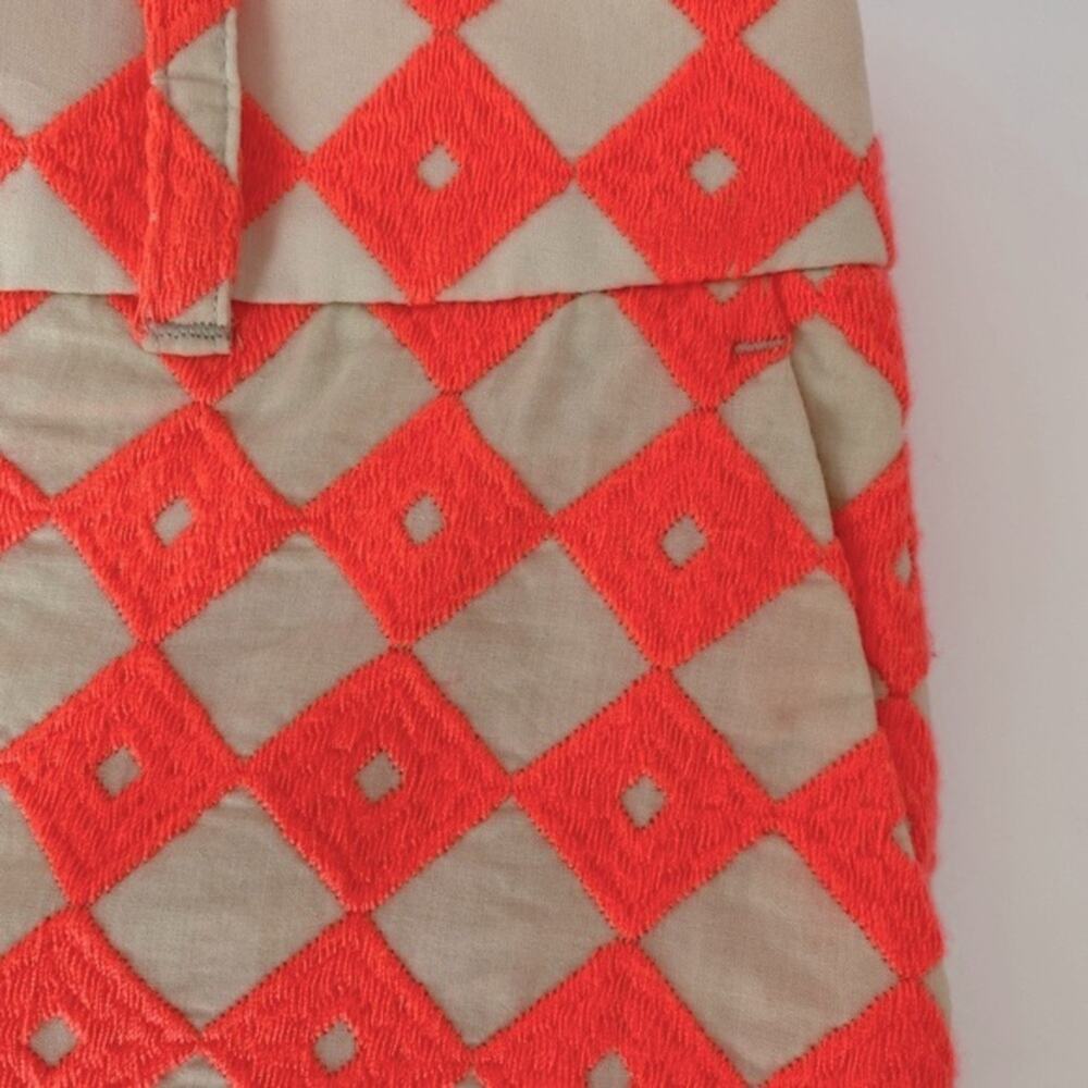 Ann Taylor Loft Shorts 8 Chino Medium Retro Classic Embroidered Resort Preppy - Picture 9 of 13